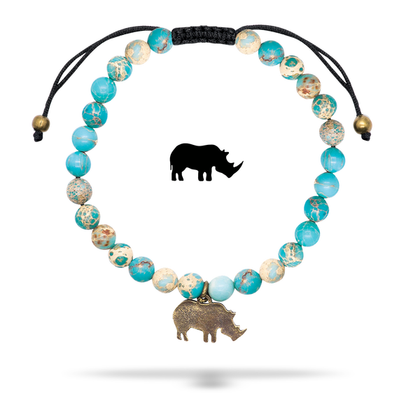 Rhino Rescue Project - Renoster Variscite Armband